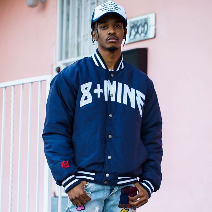8&9 MFG CO. On Field Stadium Jacket Navy JKONFNVY-NAVY - Karmaloop