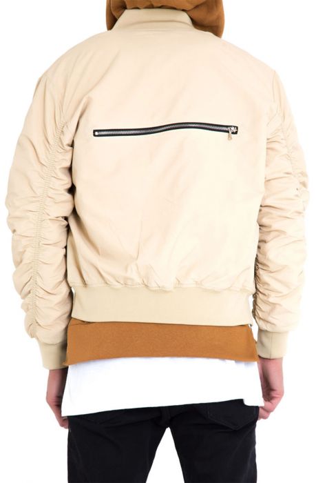 The Bird Bomber Jacket in Sand