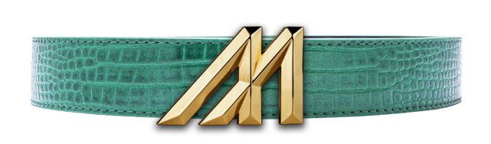 MINT Mint Crocodile Belt MNT-3BE65B-JADE-GEMGOLD - Karmaloop display picture 1