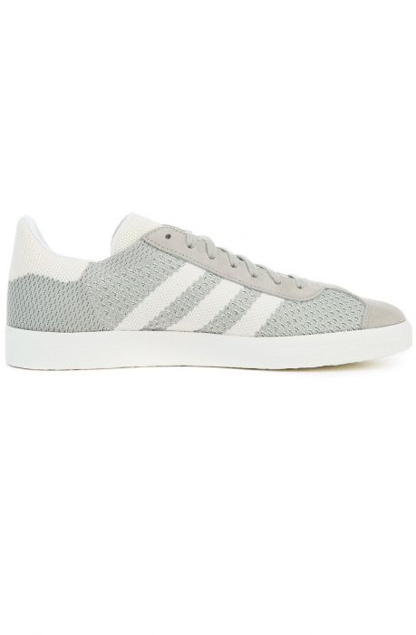The Gazelle Primeknit in Sesame, Off White and Trace Green S 17