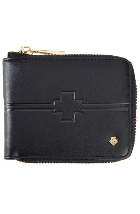 The Full Zip Pebble Leather Wallet in Black