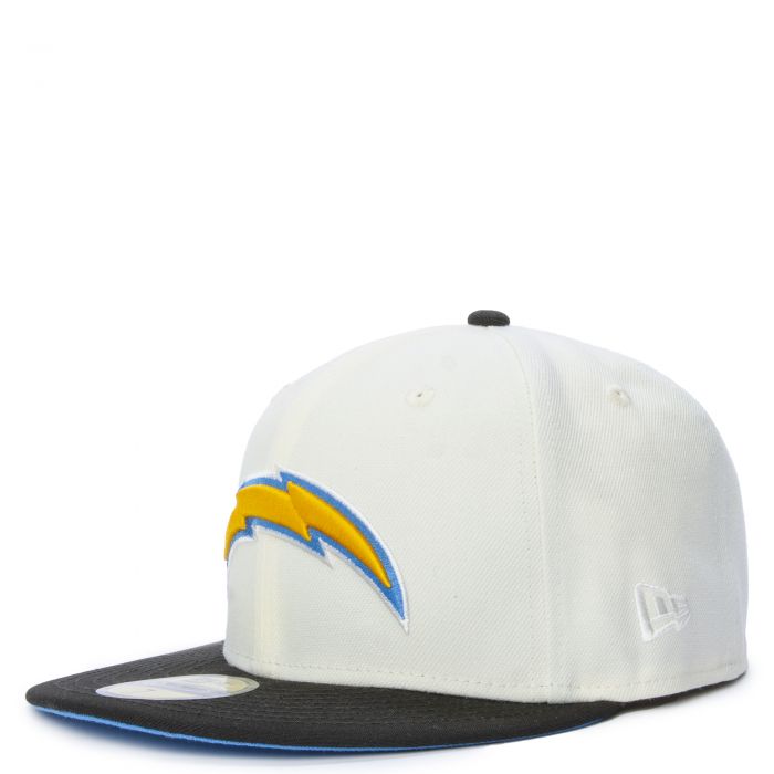 Los Angeles Chargers New Era 50th Anniversary Patch 59FIFTY Fitted Hat -  White