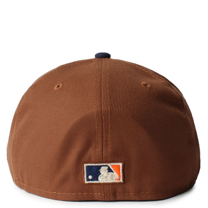 New Era 59Fifty LRG Collection Fitted Hat Cap Size 7 1/4 Brown and Orange