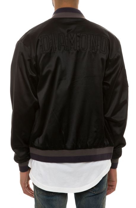 The School Yard Varsity Jacket in Black