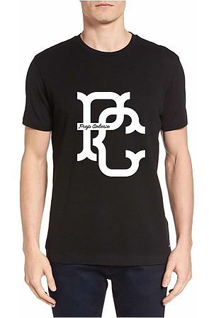 The PC Big Monogram T Shirt in Black