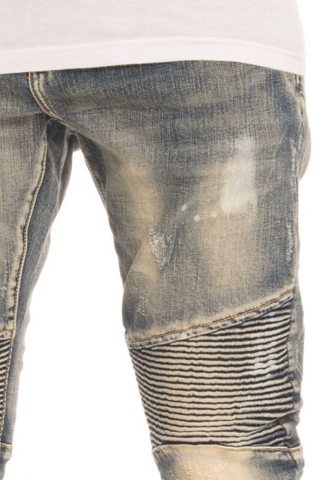The Washington Biker Denim Jeans in Indigo