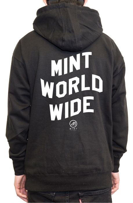 The Mint Wavy Pullover Hoodie in Black