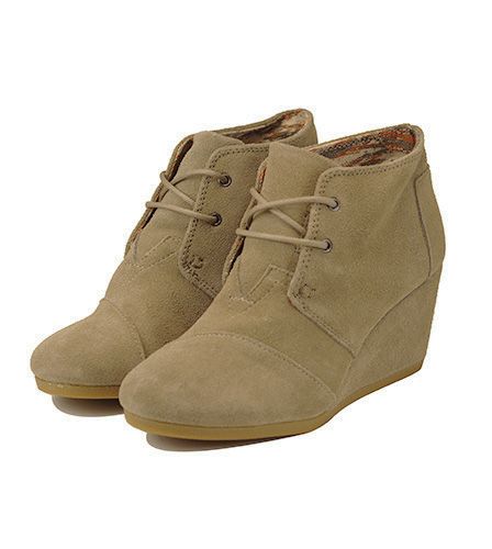 Toms desert sale wedge taupe