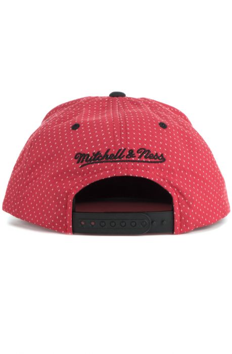 The Chicago Blackhawks Dotted Snapback in Red