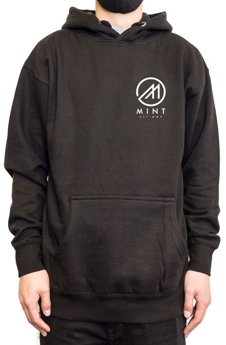 The Mint Flags Pullover Hoodie in Black