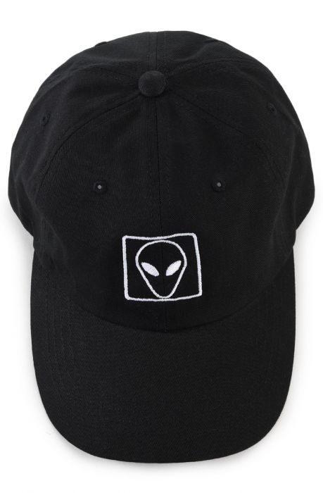 KLP Hat Alien Square Dad Black