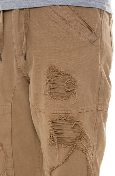 The Twill Repaired Pants in Khaki