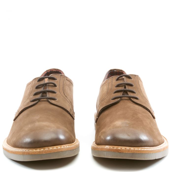 NEW Ben Sherman Birk Plain Toe Brown Leather Shoes Ben Sherman Birk Plain-Toe Leather Derby Oxford - Men main image 3