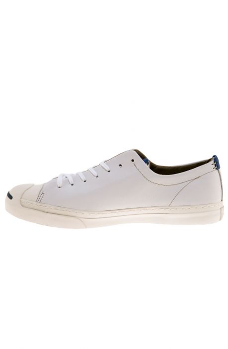 The Jack Purcell Jack Sneaker in White, Egret & Road Trip Blue