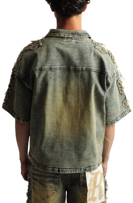 Tribal Patch Denim Shirt 