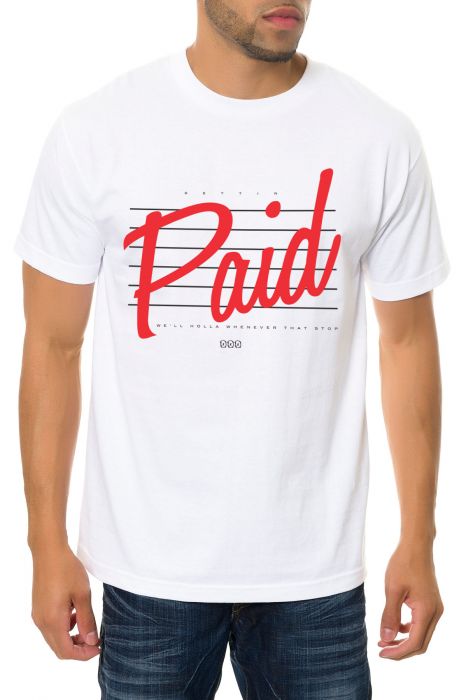 The Paid Tee in White