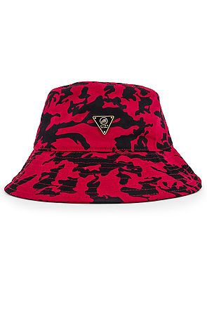 red camo bucket hat