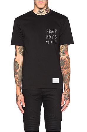 The Prep Coterie Prep Boys 4 Life T Shirt in Black