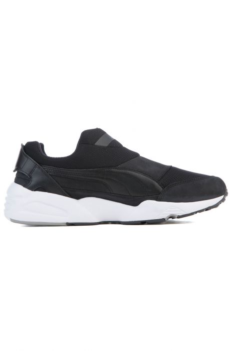 The Puma x Stampd Trinomic Sock NM Sneaker in Black and White