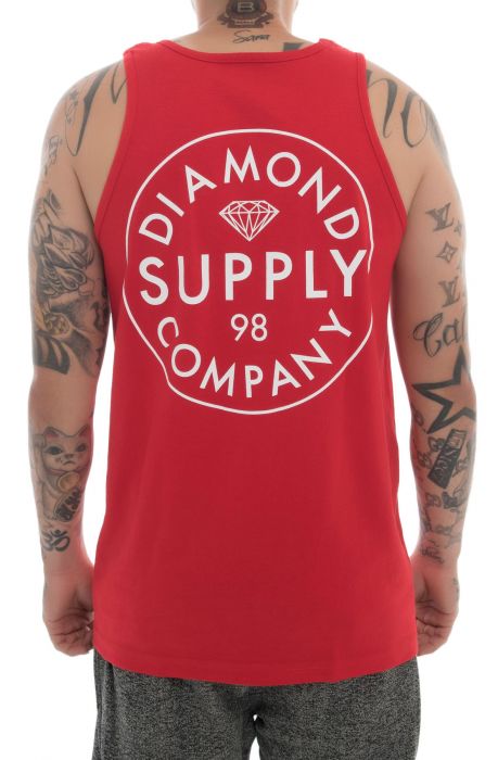 The Stamped Tank in Red