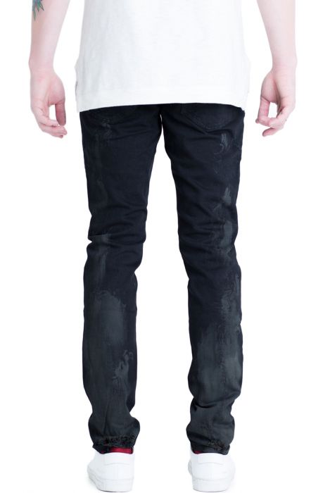 The Trenton Distressed Denim Jeans in Black