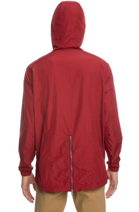 The Albie Hooded Anorak in Red