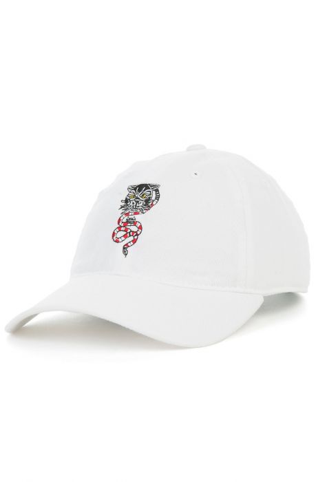 The GG Snake Dad Hat in White