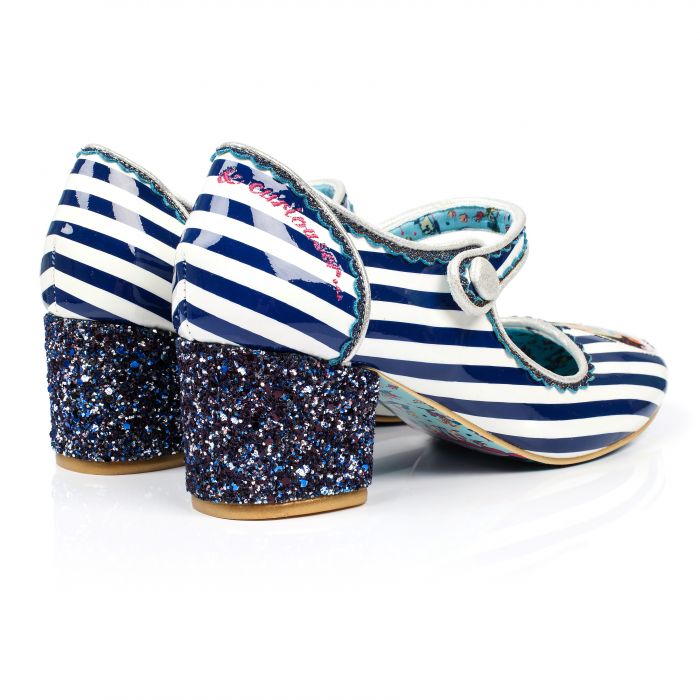 Irregular Choice Alice in Wonderland Collection: Tick Tock Blue Heels