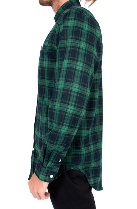 The Slated LS Buttondown Shirt in Green