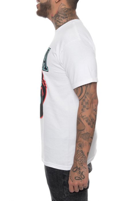 The Cyrillic Death Adder Tee in White