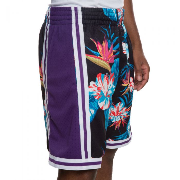 lakers floral shorts