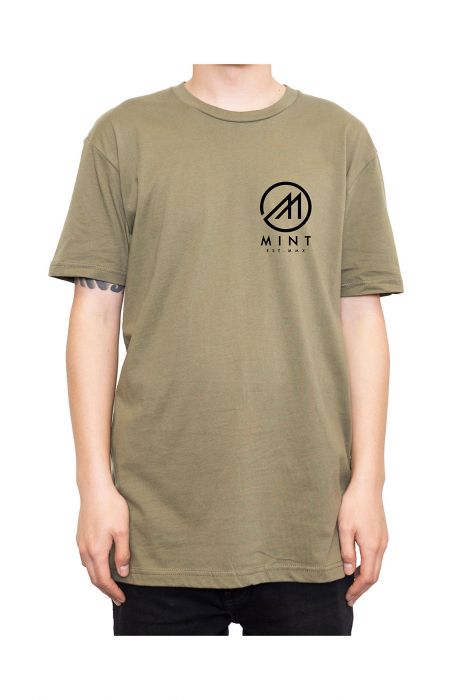 The Mint Flags Tee 2X-3X in Olive