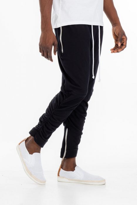 WEIV Scrunched Bomber Pant Joggers P101BK - Karmaloop