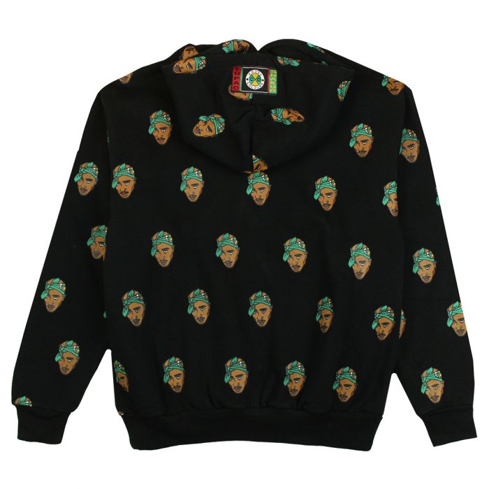 CROSS COLOURS Tupac Allover Hoodie - Black T80211TPA-BLK-BLACK - Karmaloop