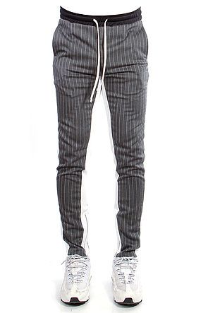 track zipper jeans