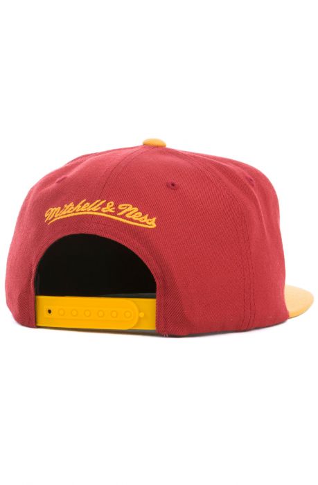 The Cleveland Cavaliers Snapback in Burgundy