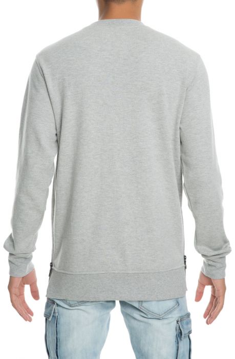 The Stealth Crewneck Sweater in Heather Grey