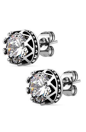 The Crown Casting Earrings -Clear