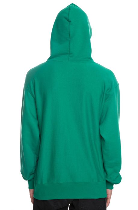 The Reverse Weave Pullover Hoodie in Kelly Green