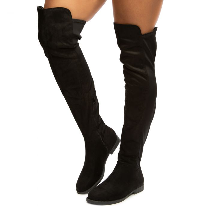 LILIANAS SHOES Willy-2 Over The Knee Boots WILLY-2-BLK - Karmaloop