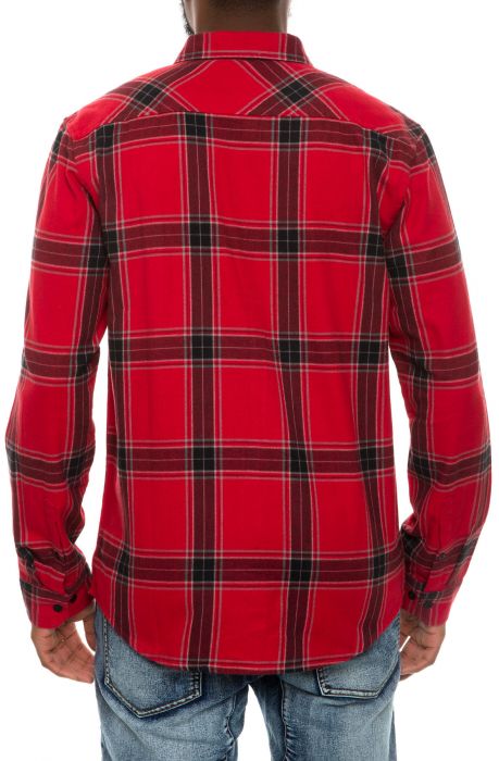 The Vincent Flannel in Red Curb