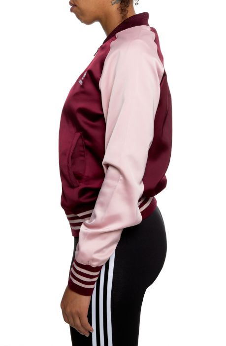 adidas satin bomber jacket