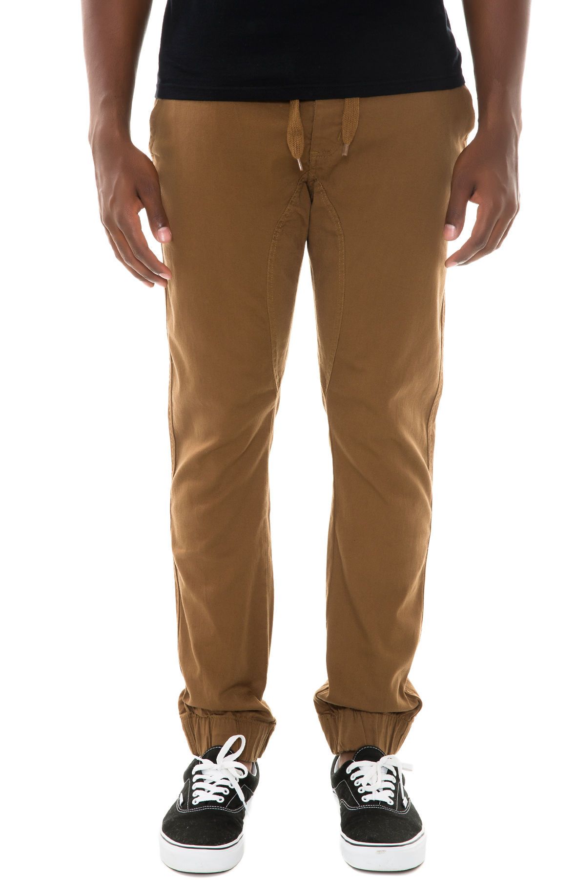 mens dark khaki joggers