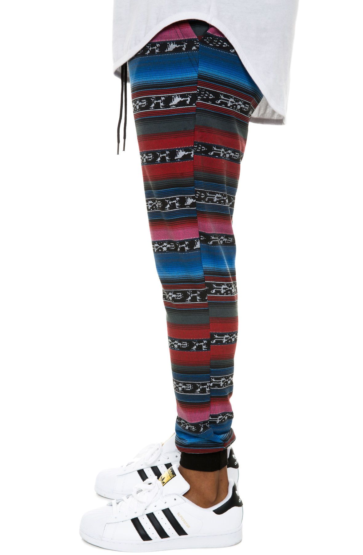 The Native Tribal Stripe Jogger Pants in Multi