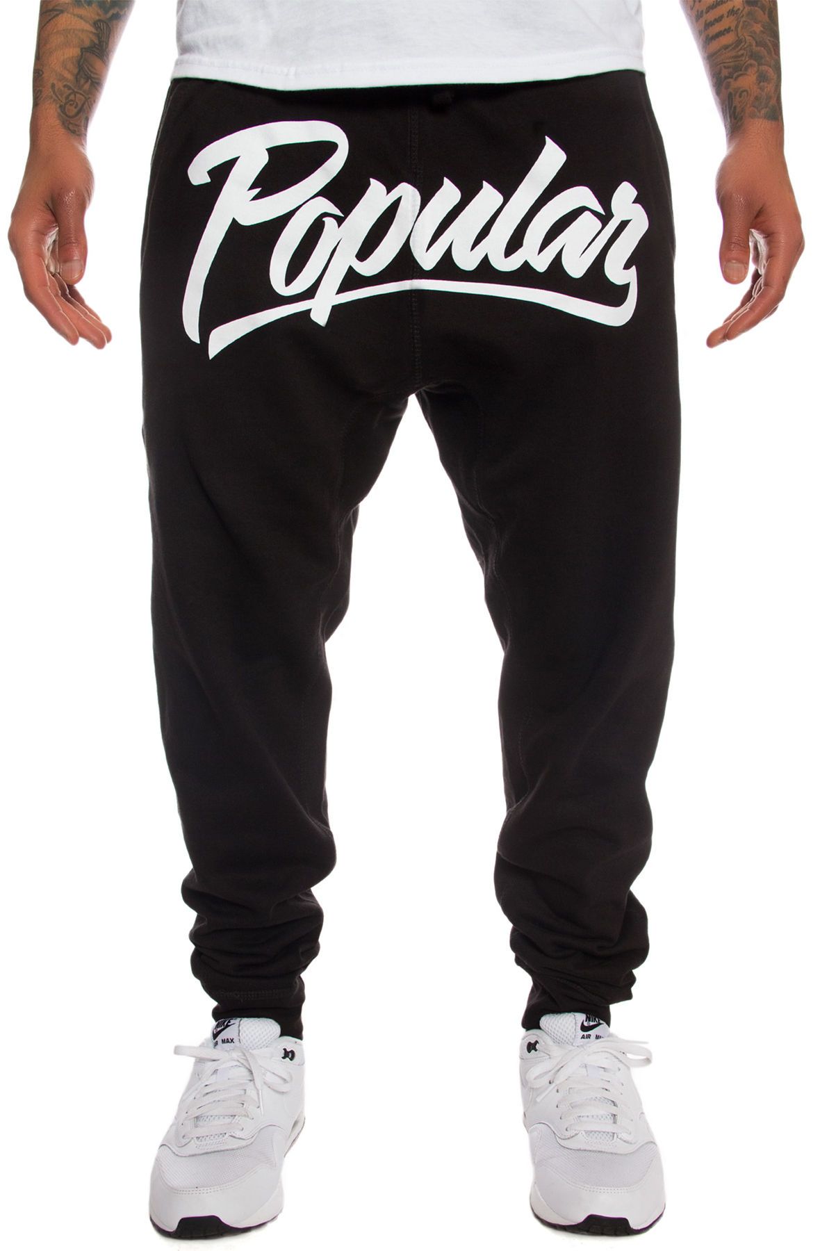 Popular Demand Pants Popular Script Jogger Black