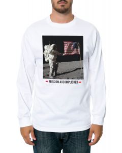 The Mission Accomplished Long Sleeve Tee in White