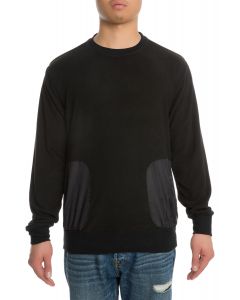 The Monterey Crewneck Sweater in Black