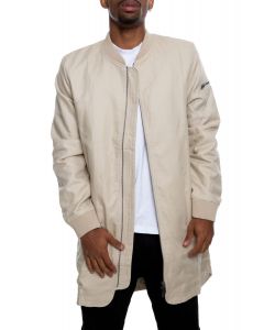 Sessions Extended Bomber Jacket in Tan