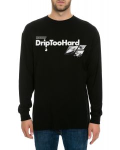The Drip Too Hard Long Sleeve Tee in Black