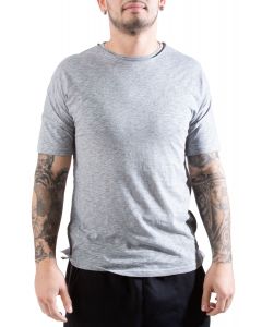Gator Off Shoulder Tee in Grey